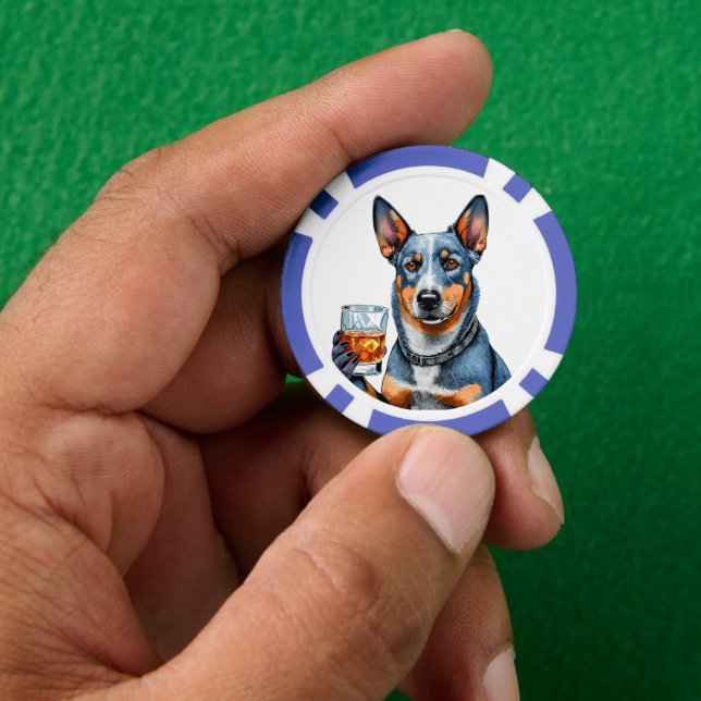Chips de póquer compuesto de perros Top Personaliz (Mano)