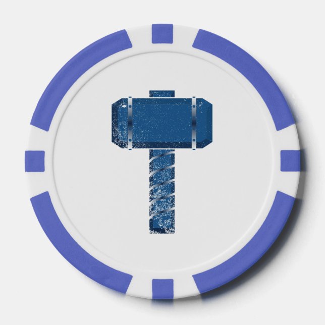 Chips de póquer de arcilla media de DAoC, borde de (Anverso)