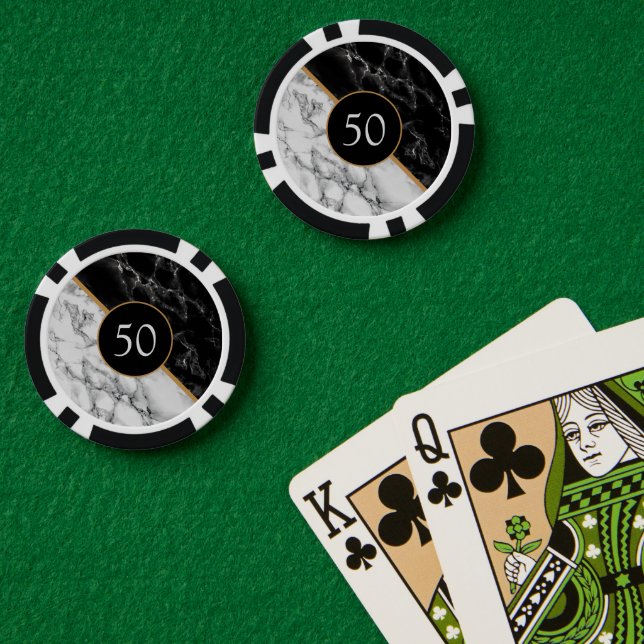 Chips de póquer de cumpleaños o aniversario person (Mesa de Poker (Doble))