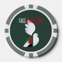 Chips de Póquer de Palestina Libre - Declaración p