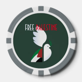 Chips de Póquer de Palestina Libre - Declaración p