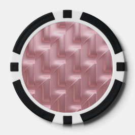 Chips de Póquer Geométrico Rosado de moda - Elegan