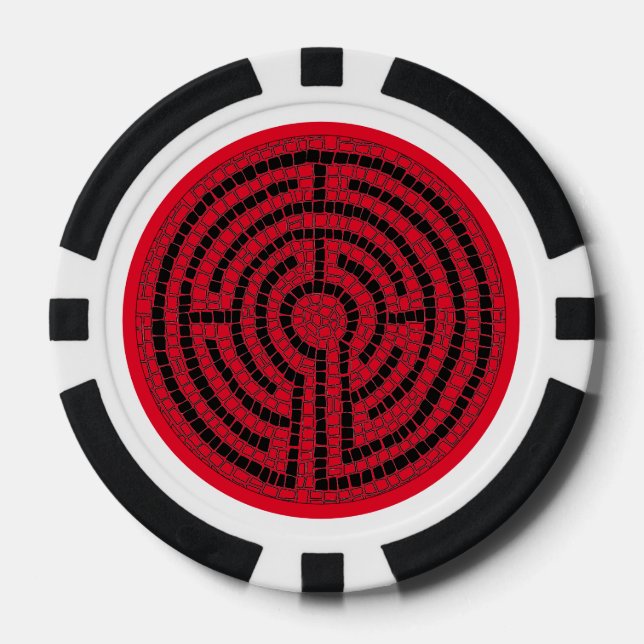 Chips de Póquer LABYRINTH X (Anverso)
