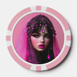 Chips de póquer Lady Pink Sapphire