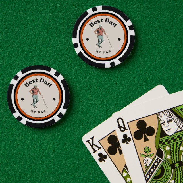 Chips de póquer - Mejor papá por Par (Mesa de Poker (Doble))