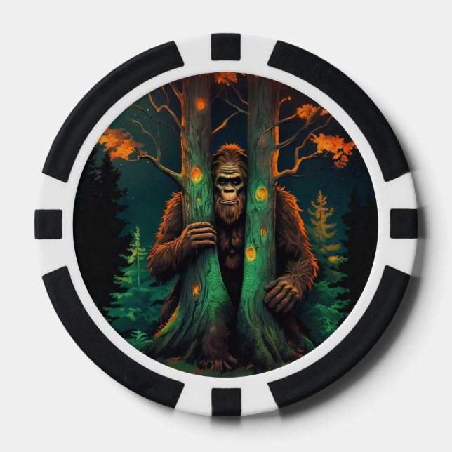 Chips de Póquer para Esculpir Sasquatch (Anverso)