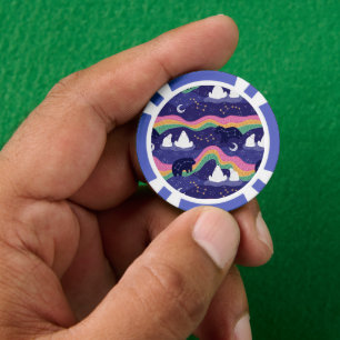 Chips de póquer para luces boreales