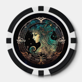 Chips de póquer Virgo Zodiac - Noche de juego de a