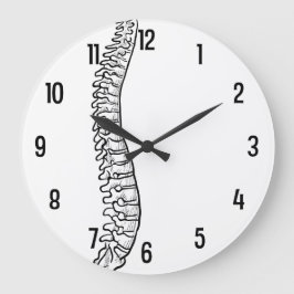 Chiropráctico de columna lateral Reloj de pared ac