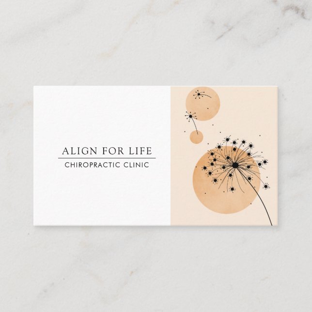Chiropractor Tarjeta de visita quiropráctica (Anverso)