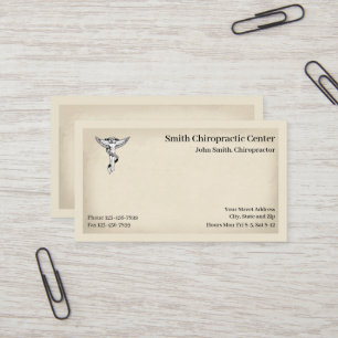 Chiropractor Tarjeta de visita quiropráctica