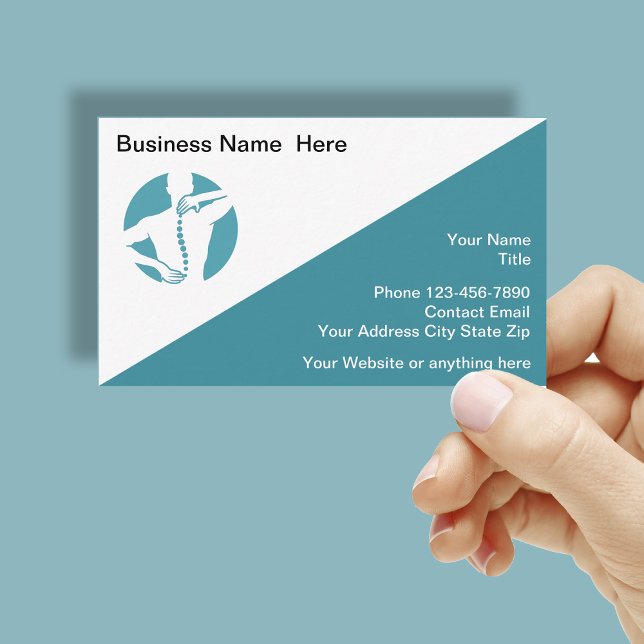 Chiropractor Tarjetas de presentación con logotipo (Subido por el creador)