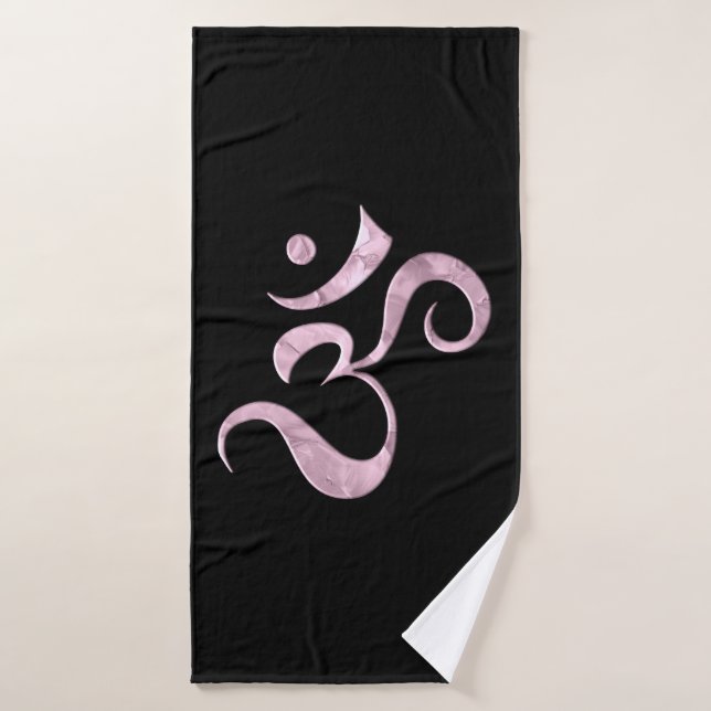 Chispa Rosa Om (Toalla de baño)
