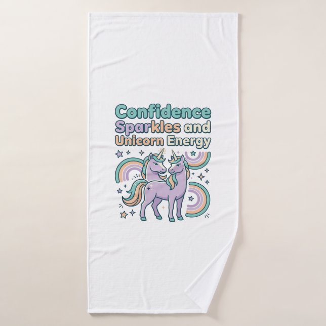 Chispas de Confianza de Unicornio y Diseño de Cami (Toalla de baño)
