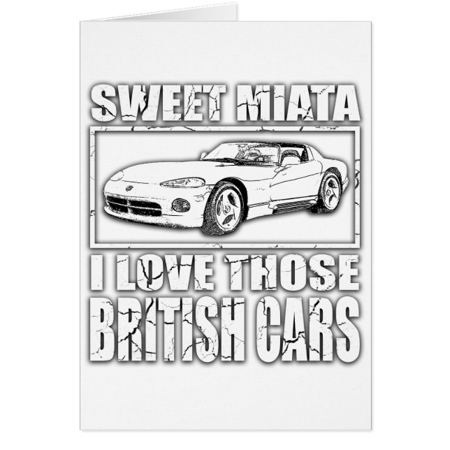 Chiste británico del coche de la víbora de Miata (Frente)