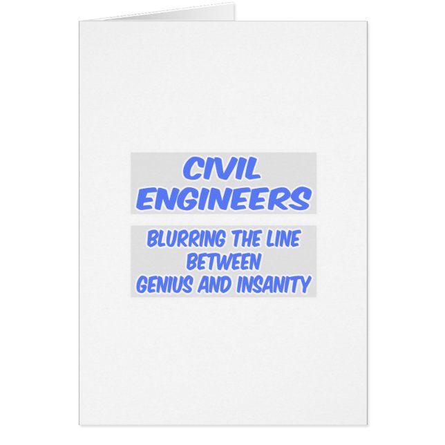 Chiste de Ingeniería Civil. Genio y locura (Frente)