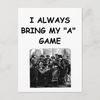 chiste de jugadores de tarjetas