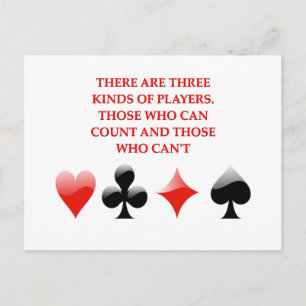 chiste de jugadores de tarjetas