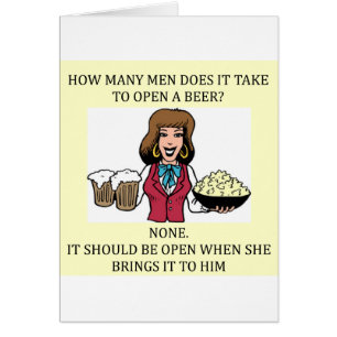chiste de la cerveza el chauvinista masculino