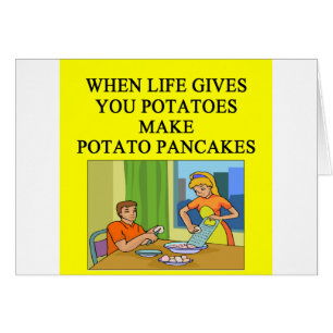 chiste de la crepe de patata de los latkes