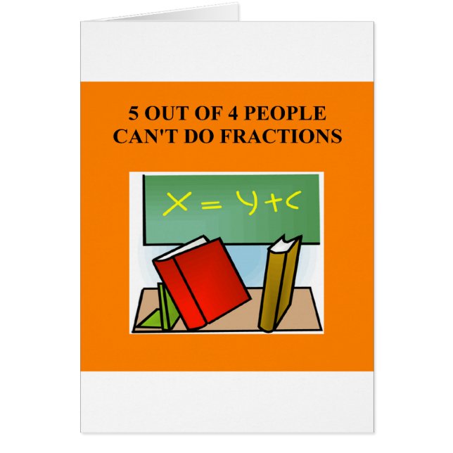 chiste de la matemáticas de la fracción (Frente)