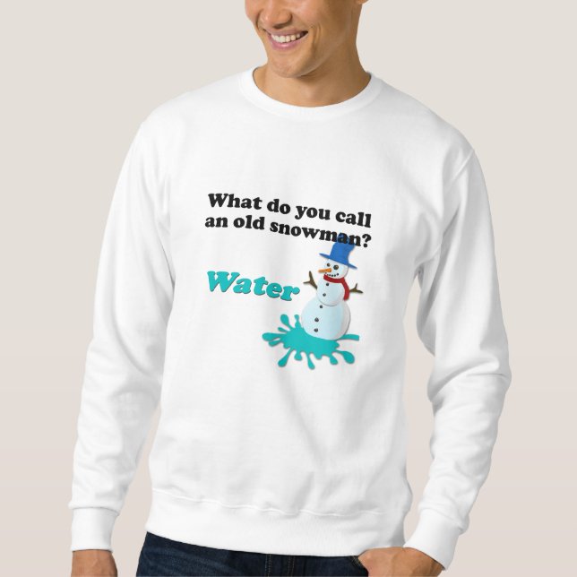 Chiste de papá suéter feo Snowman Sweatshirt Funny (Anverso)