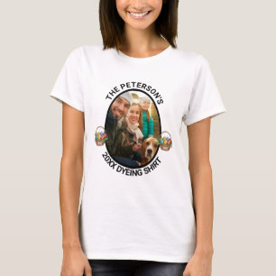 Chiste de Pascua   Camiseta de teñido de foto fami