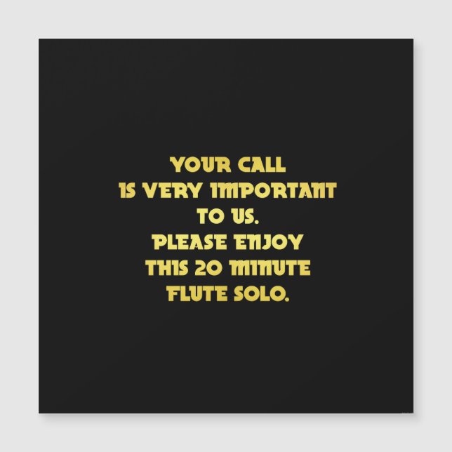 Chiste de servicio al cliente telefónico divertido (Anverso)