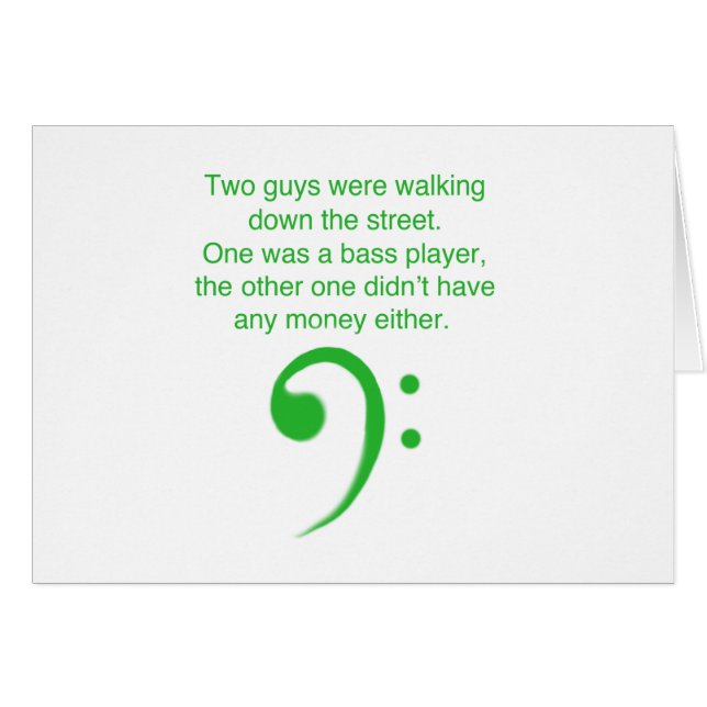 Chiste del bajista (Anverso (Horizontal))