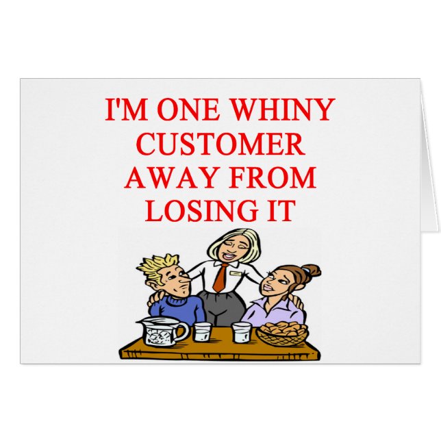 Chiste del cudtomer de la CAMARERA (Anverso (Horizontal))