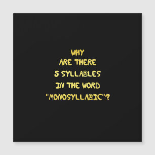 Chiste divertido de ortografía de 5 sílabas