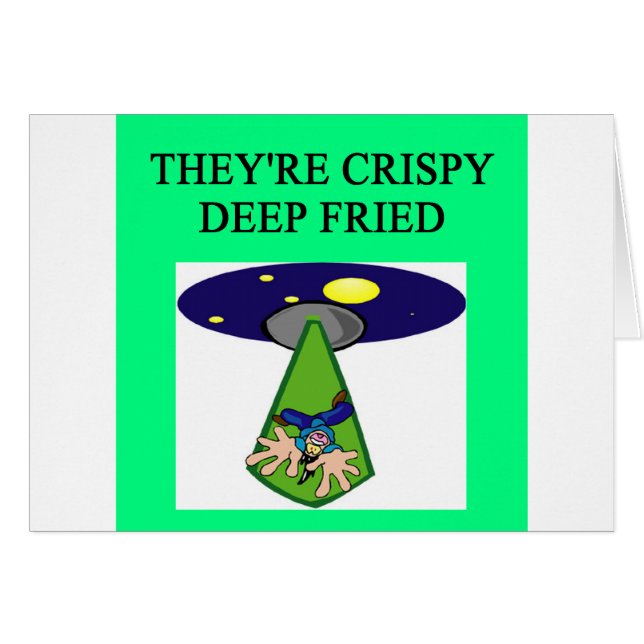 chiste extranjero del UFO del área 51 de la (Anverso (Horizontal))