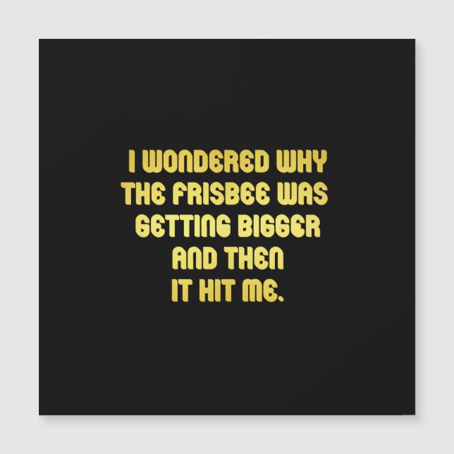 Chiste Funny Frisbee (Anverso)