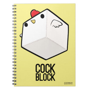 Chiste lindo del pollo de la libreta de Cockblock