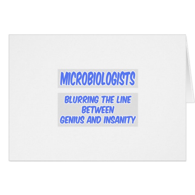 Chiste microbiólogo .. Genio y locura (Anverso (Horizontal))