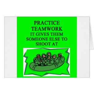 chiste militar del trabajo en equipo