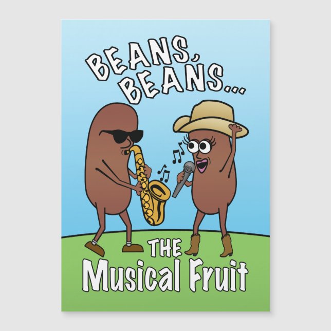 Chiste musical de Fruta Musical Bean del Día del P (Anverso)
