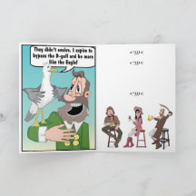 CHISTE SEAGULL. TARJETA