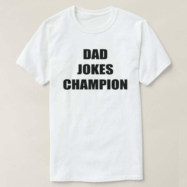 Chistes de papá Campean la camiseta masculina del  (Diseño del anverso)