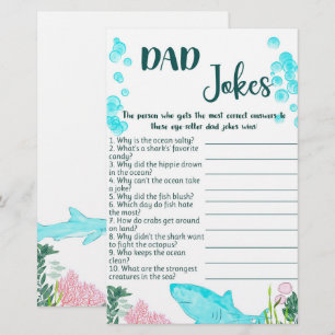Chistes de papá de tarjeta de juegos de Baby Showe
