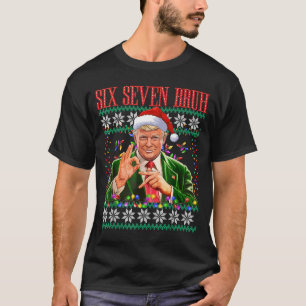 Chistoso 6 7 Bruh 67 Trump Suéter Feo De Navidad X