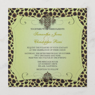 Chita, invitaciones de boda (stock de oro premium)