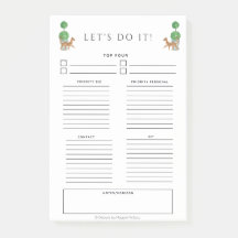 Chita y tópico 4 x 6 Notas para hacer