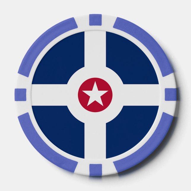 Chivos de póquer patrióticos con bandera de Indian (Anverso)