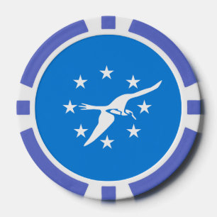 Chivos patrióticos de póquer con bandera de Corpus