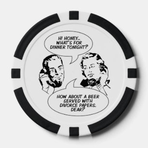 Chivos retro de póquer de humor feminista