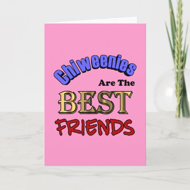 Chiweenies es la tarjeta de felicitación de los (Anverso)