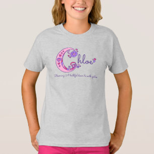 Chloe chicas Nombre C significa camisa monográfica