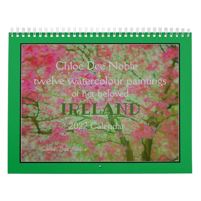Chloe Dee Noble pinta Irlanda 2022 Calendario (Tapa)