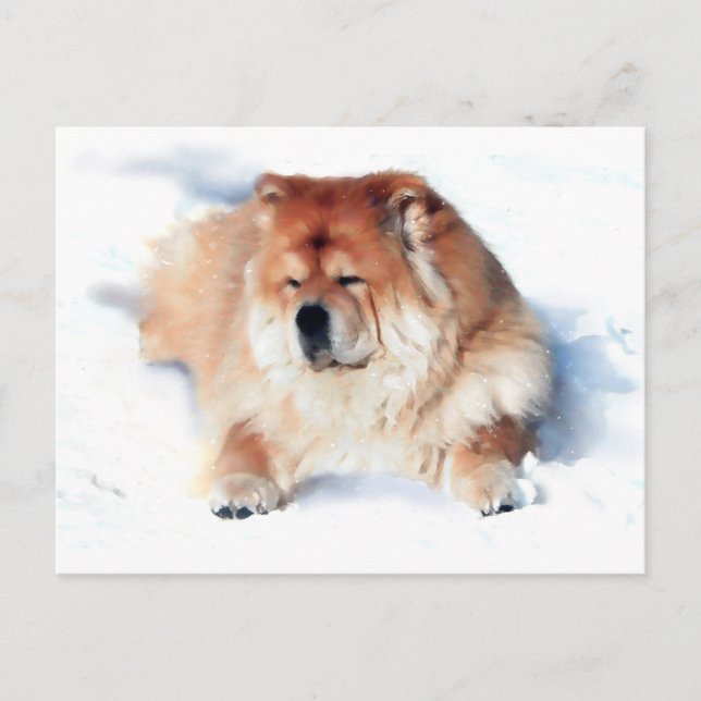 CHLOE EN LA postal de la NIEVE (Anverso)